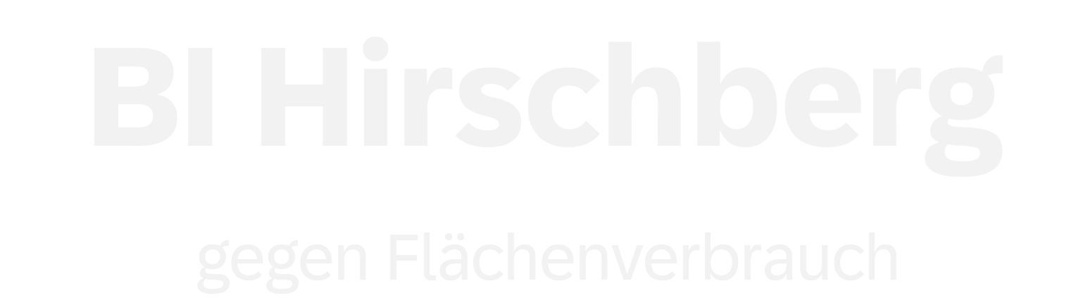 Bürgerinitiative Hirschberg gegen Flächenverbrauch